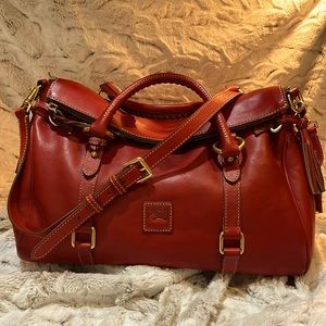 DOONEY BOURKE LARGE SATCHEL FLORENTINE LEATHER